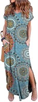 Zilcremo Women Casual Dress Tie Dye/Floral Short