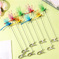 8 Pieces Fake Dragonfly Pole Clips x2