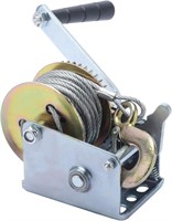 Hand Winch with 27ft Steel Wire Rope 600 lbs