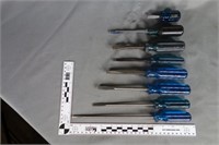 Eight (8) assorted Blue Grass screwdrivers