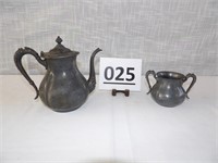 The Middletown Plate Co. # 49 Tea Pot, Sugar Bowl