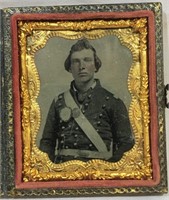 Civil War Confederate Soldier Tintype Photograph
