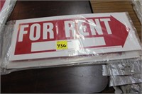 2-FOR RENT SIGNS