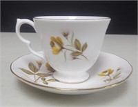 Queen Anne Bone China Cup + Saucer England