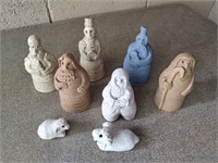 Handmade Ceramic Nativity Set