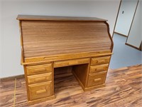 Solid Wood Roll Top Desk