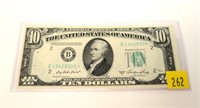 $10 Federal Reserve star note, series of 1950A,