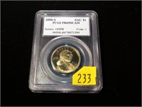 2000-S Sacagawea dollar, PCGS slab certified