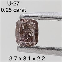 $400  Rare Fancy Natural Color Diamond(0.25ct)