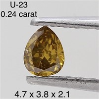 $400  Rare Fancy Natural Color Diamond(0.24ct)