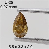 $450  Rare Fancy Natural Color Diamond(0.27ct)