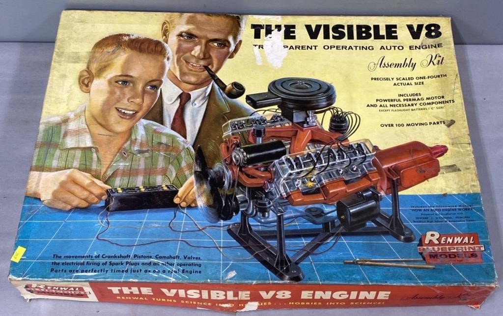 Visible Model V8 Engine Boxed