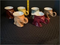 Frankoma GOP Elephant Mugs 1974-75 78-80