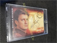 Signed 2006 Nathan Fillion as Malcolm Reynolds