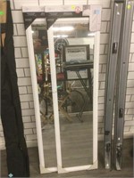 Pair New Over Door Mirrors - 14x50 in
