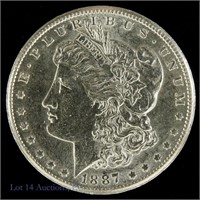 1887-S Silver Morgan Dollar (BU P/L)