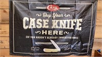 Case knife banner sign