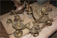 3 Vintage Ceiling Light Fixtures For Restoration