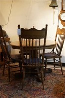 American Oak table & 4 chairs