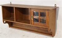 Craftsman period Oak Wall Shelf