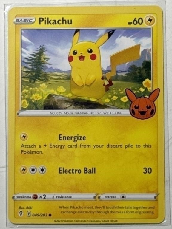 Pokémon TCG Pikachu 49/203 Trick Or Trade!