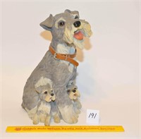 Large Dog with Pups Figurine