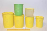Vintage Tupperware Canisters - one is Missing the