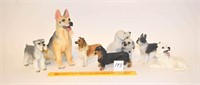 Group Lot of Dog Figurines - they all appear to