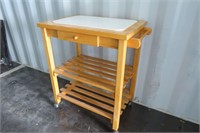 ROLLING KITCHEN ISLAND / CUTTING BOARD