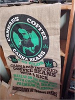 Burlap Cannabis Coffee Beans Bag