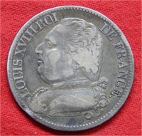 1814 France Silver 5 Franc
