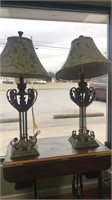 Pair of vintage table lamps. Very heavy.