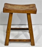 Antique Hand Crafted Wood Stool