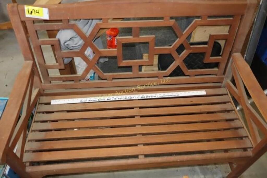 Wooden bench