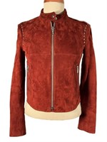 Theory Bavewick Suede Moto Jacket