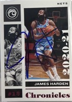 Nets James Hardin Signed Card with COA