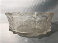 FOSTORIA LIBERTY BELL COIN GLASS DISH