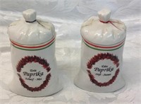 Chzech porcelain spice containers