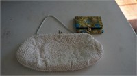 Vintage Beaded Ladies Clutch with Extra Case
