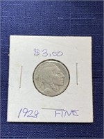 1928 buffalo nickel coin