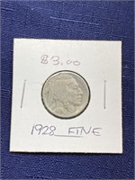 1928 buffalo nickel coin