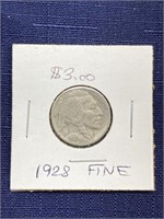 1928 buffalo nickel coin