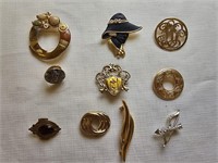 Brooches and Collar Clips