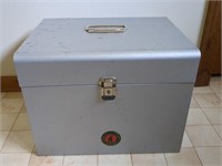 Metal Box - Measures 13" L x 10.5" W x 10" T,