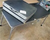 3 Folding Adjustable Height Tables