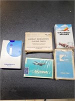 Vintage airplane playing cards