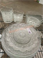 Vintage clear glass lot