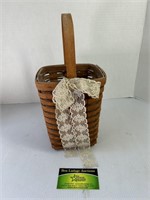 Longaberger Basket With i Ribbon