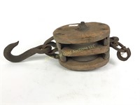 Wood pulley