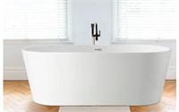 54" X 30" Freestanding Soaking Acrylic Bathtub In